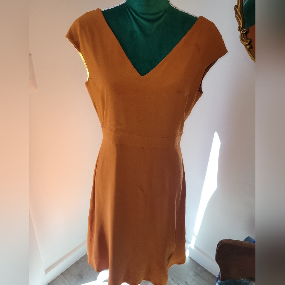 NWT Massimo Dutti Orange Dress Size 8